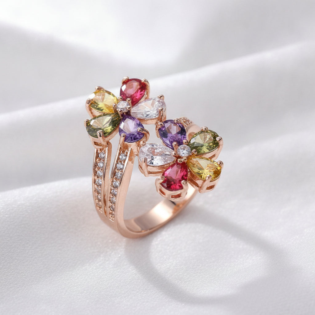 Rose Gold Plated Copper Creative Zircon Bracelet for Women
