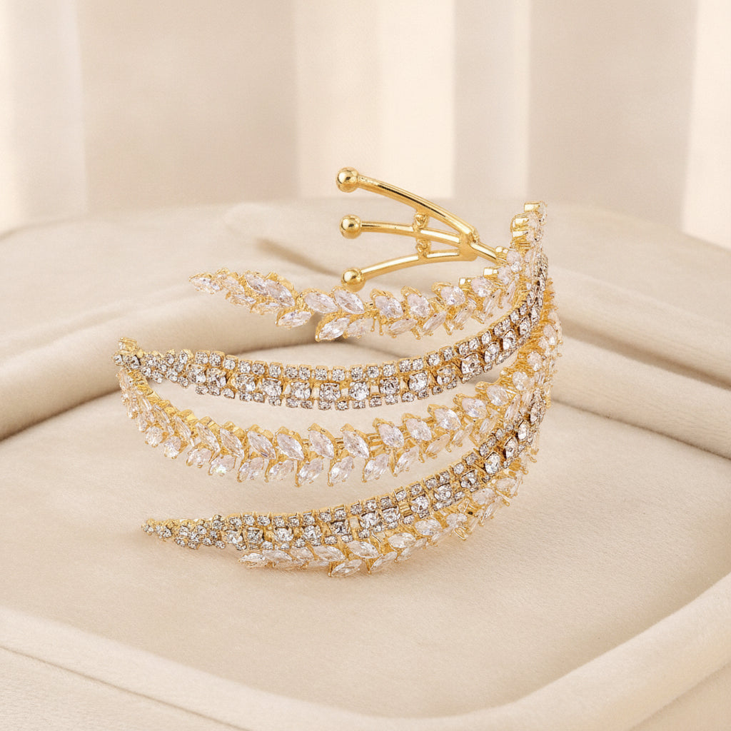 Personalized Zircon Geometric Design Bracelet, in Silver