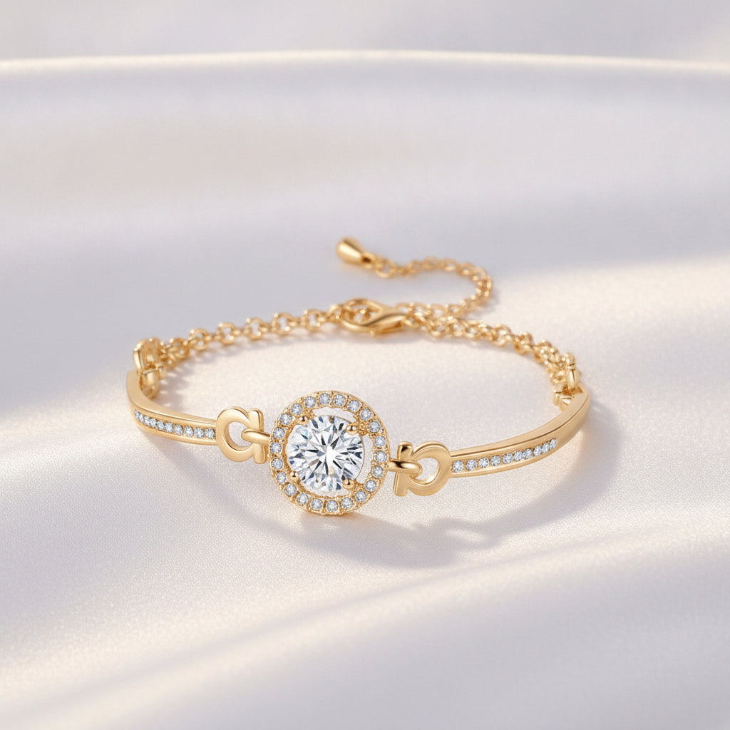 Electroplated Alloy Fashion Star Bracelet for Women