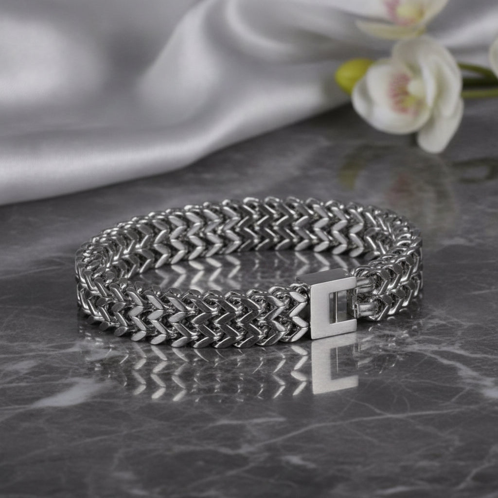 Modern Titanium Steel Band Bracelet