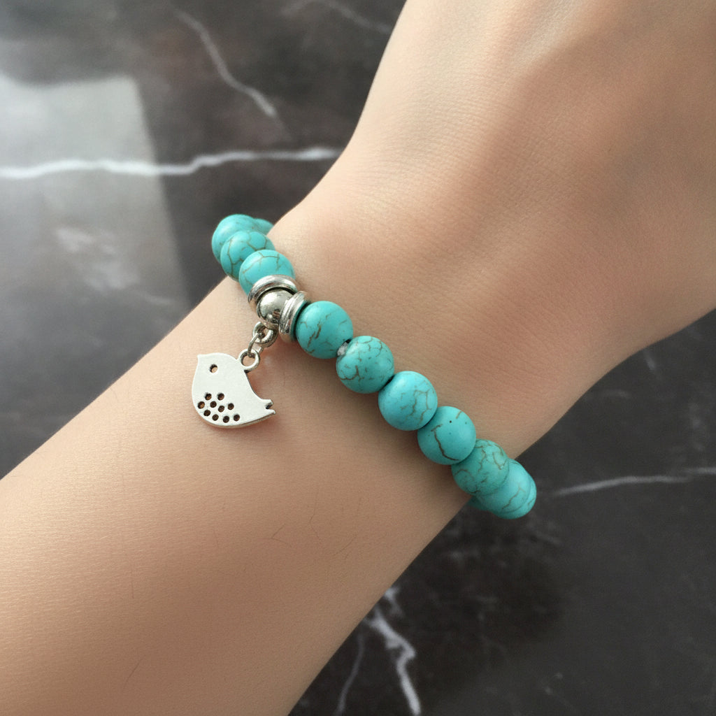 Turquoises Vintage Bracelet for Women, in Bird