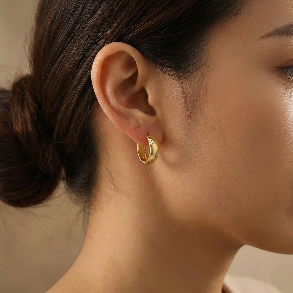 The Astraea Celestial Starburst Hoops | S925 Sterling Silver