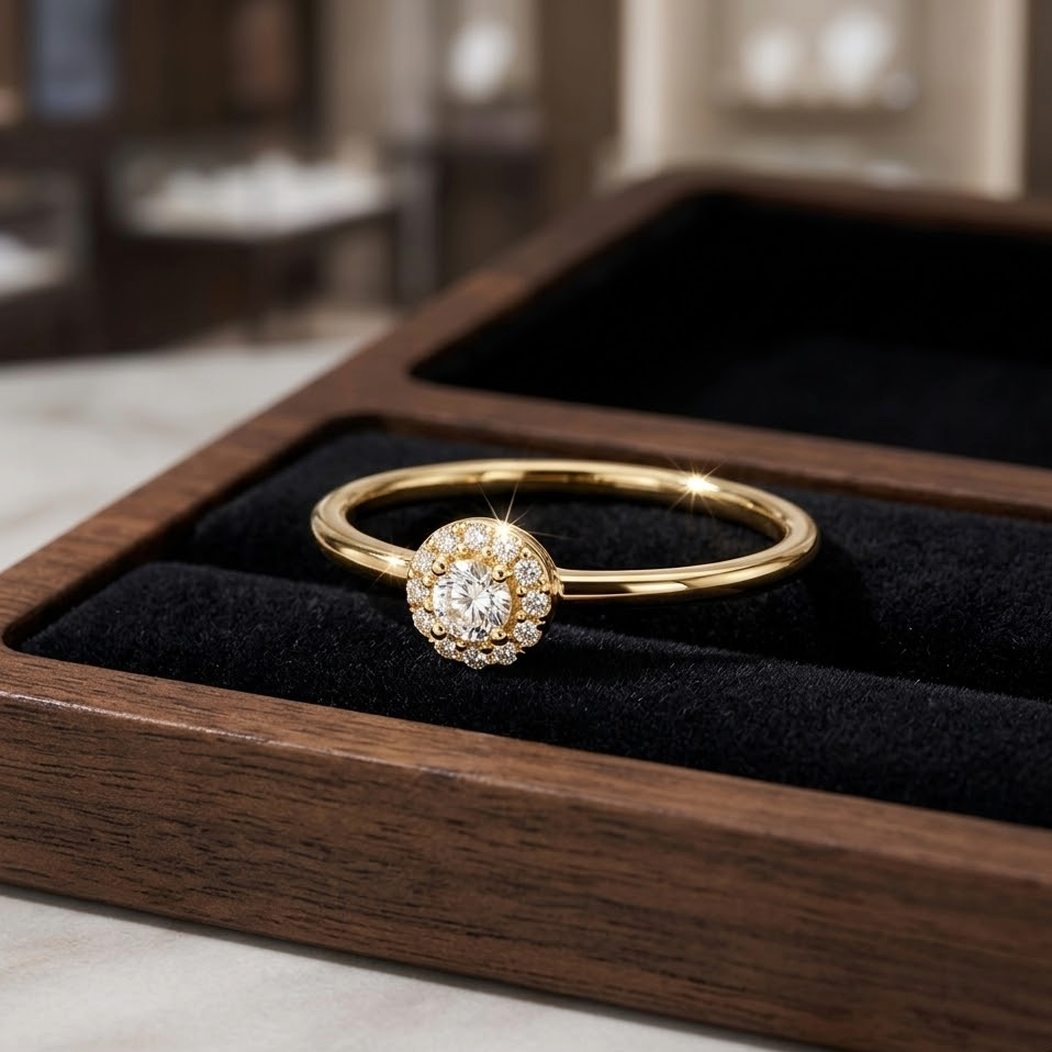 The Elara Cushion Cut Moissanite Ring | 18K Gold Vermeil