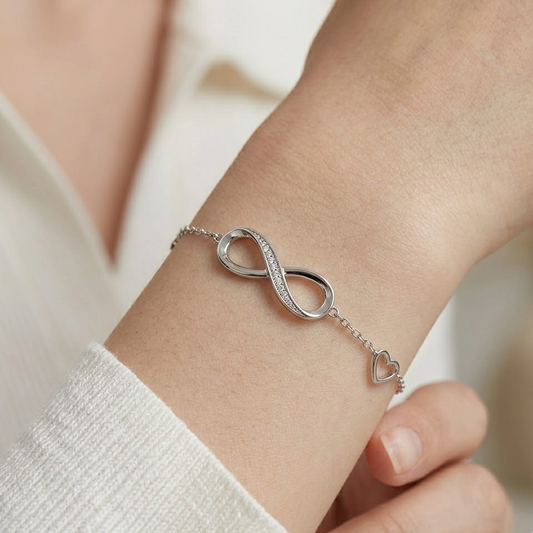 The Eternal Bond Infinity Bracelet | S925 Sterling Silver