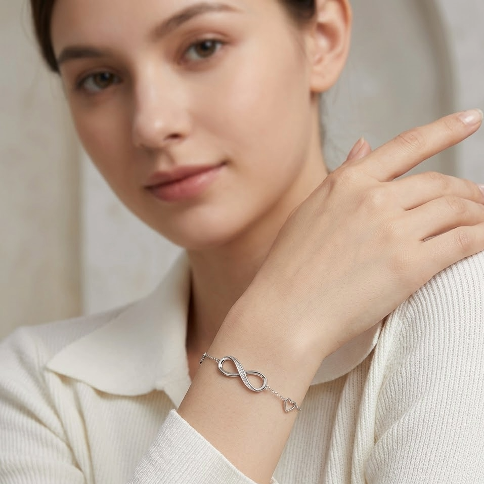 The Eternal Bond Infinity Bracelet | S925 Sterling Silver