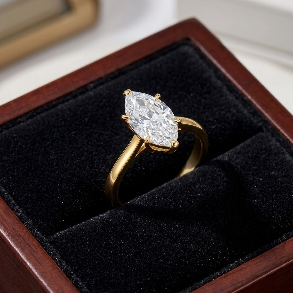 The Seraphic Eternal Cross Ring | D-Color Moissanite in 14K Gold Vermeil