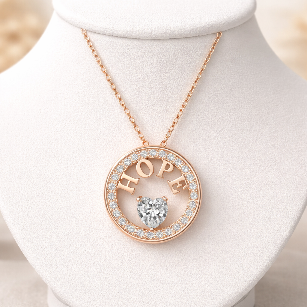 Radiant Hope Solitaire Necklace | 18K Gold Vermeil