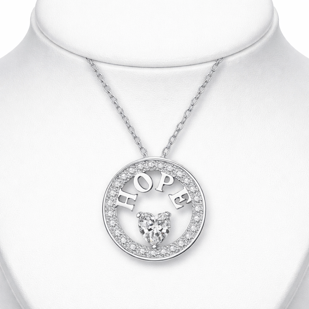 Radiant Hope Solitaire Necklace | 18K Gold Vermeil