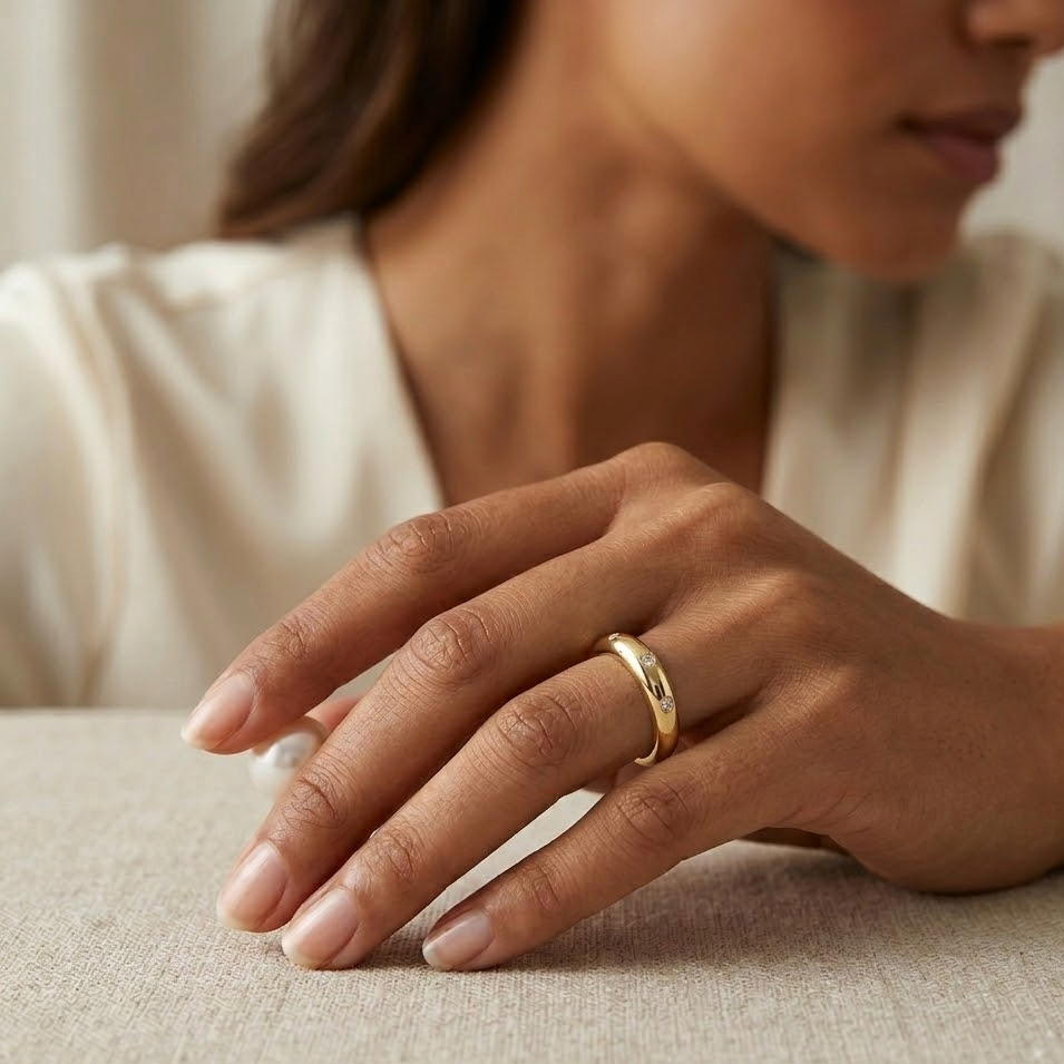 The Midnight Galaxy Moissanite Band | Luxury Eternity Style S925 Silver