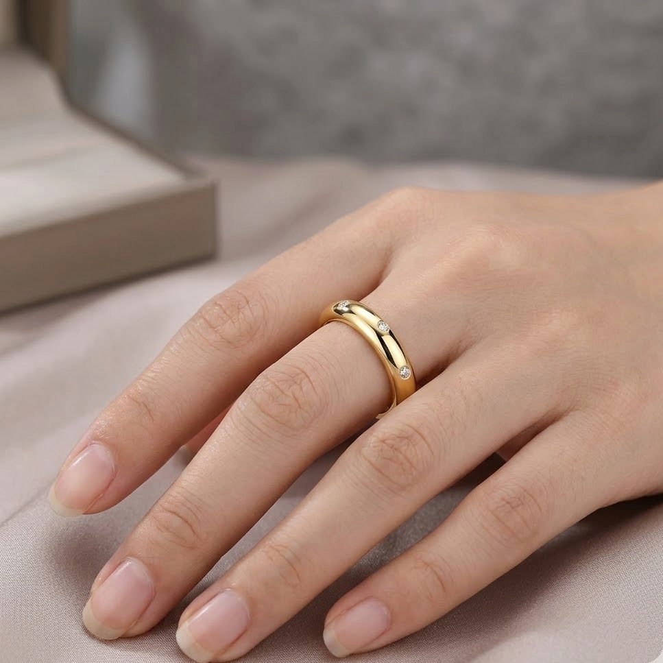 The Midnight Galaxy Moissanite Band | Luxury Eternity Style S925 Silver