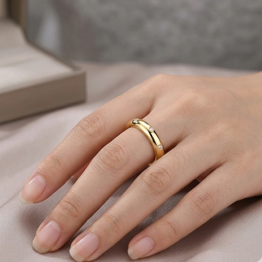 The Midnight Galaxy Moissanite Band | Luxury Eternity Style S925 Silver