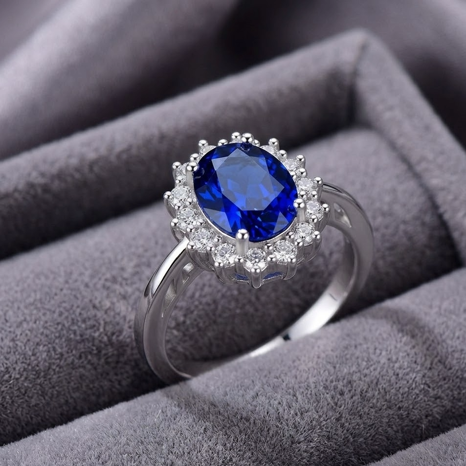 Royal Blue Silver Ring