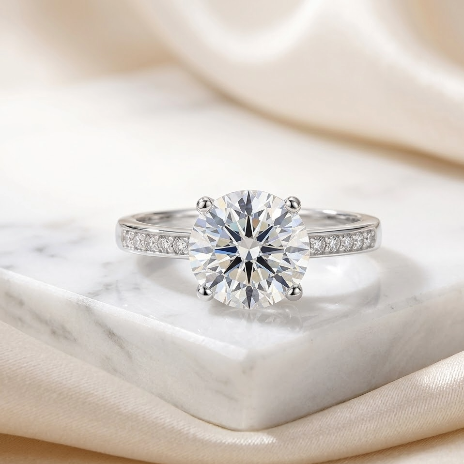 Sterling Silver Engagement Ring