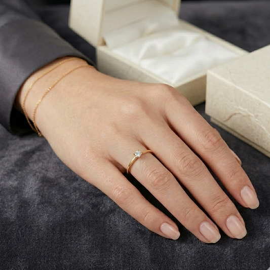 The Stella Celestial Ring | 14K Gold over S925 Sterling Silver