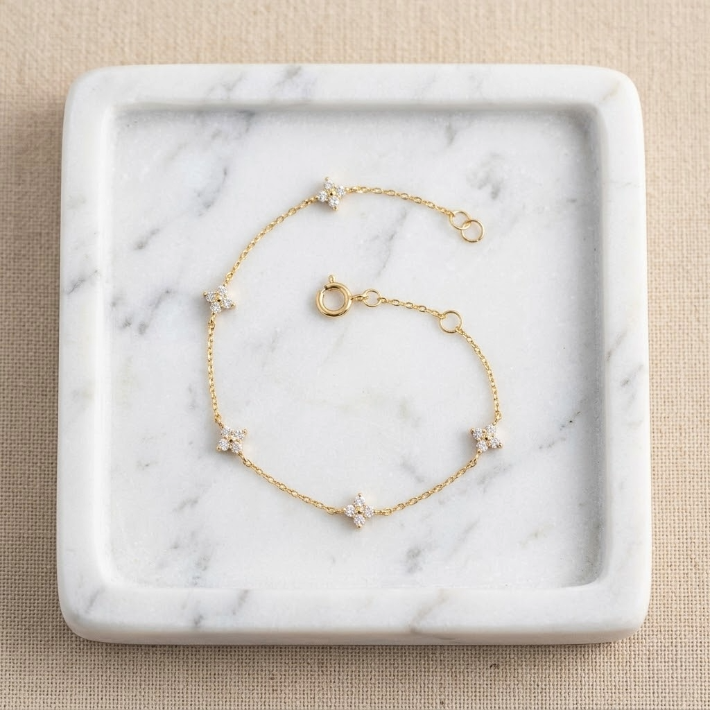 The Primrose Station Bracelet | 18K Gold Vermeil