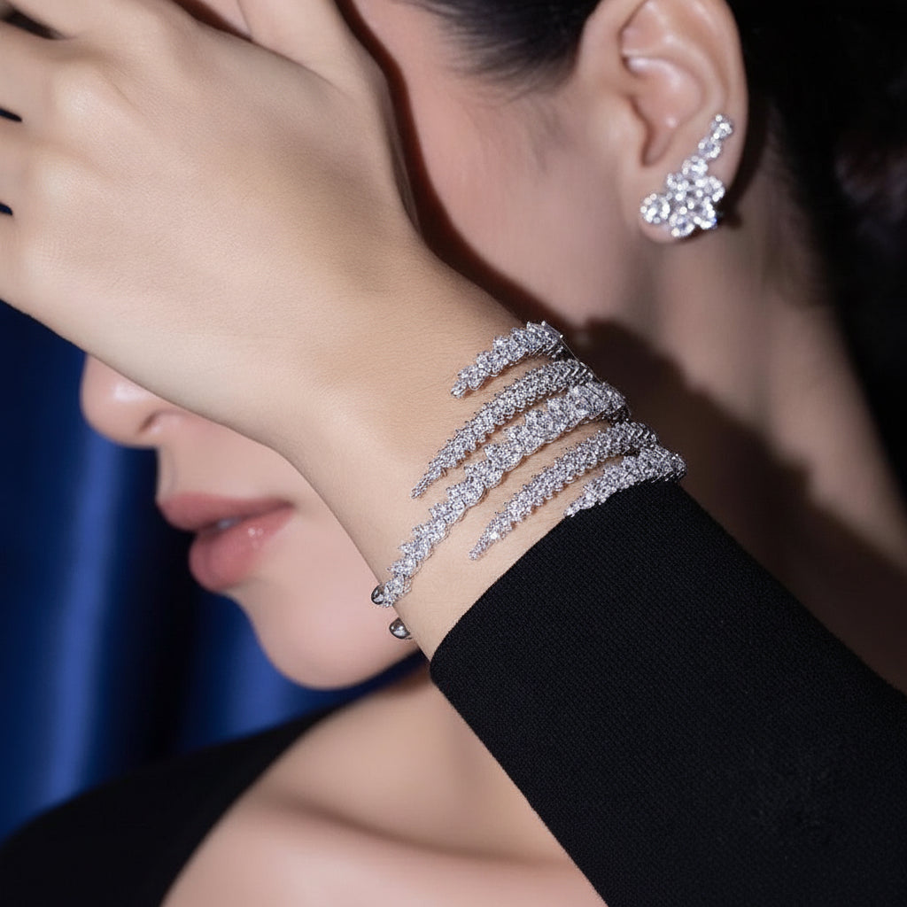Personalized Zircon Geometric Design Bracelet