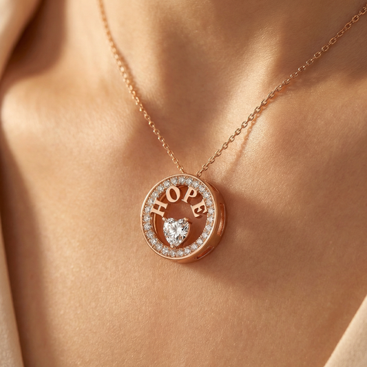 Radiant Hope Solitaire Necklace | 18K Gold Vermeil